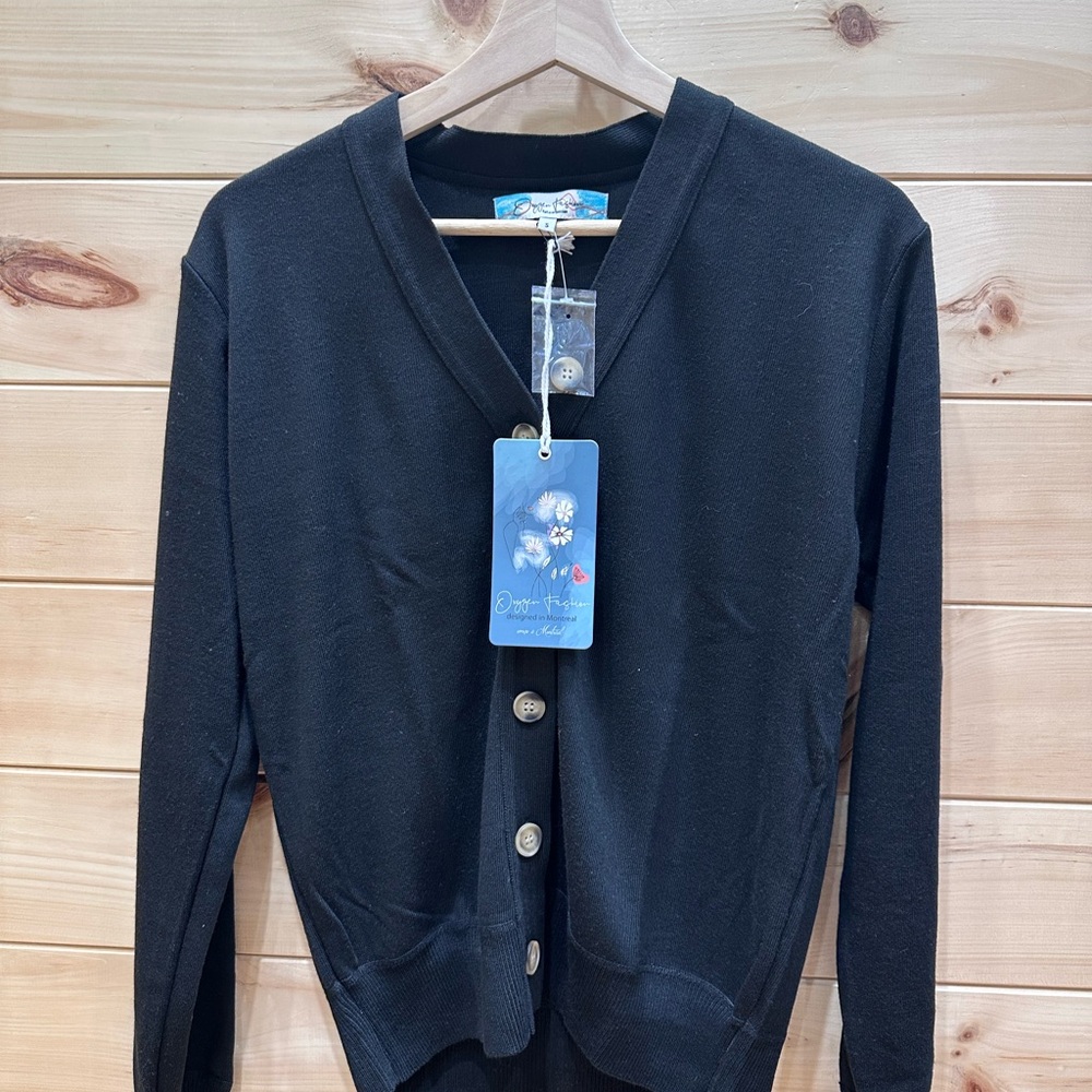 Classic Black Women's Cardigan